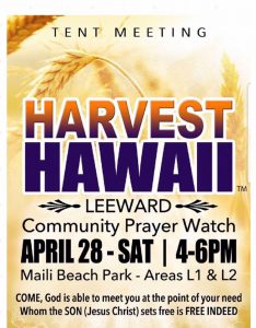 HARVEST HAWAII TENT MEETING @ HARVEST HAWAII TENT MEETING | Waianae | Hawaii | United States